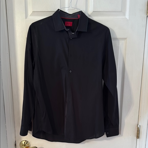 Black Long Sleeve Button-Up Shirt - Picture 1 of 1